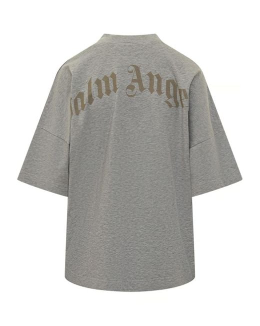 Palm Angels Gray T-Shirts