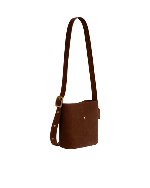 COACH Brown Bleecker Bucket Bag 21
