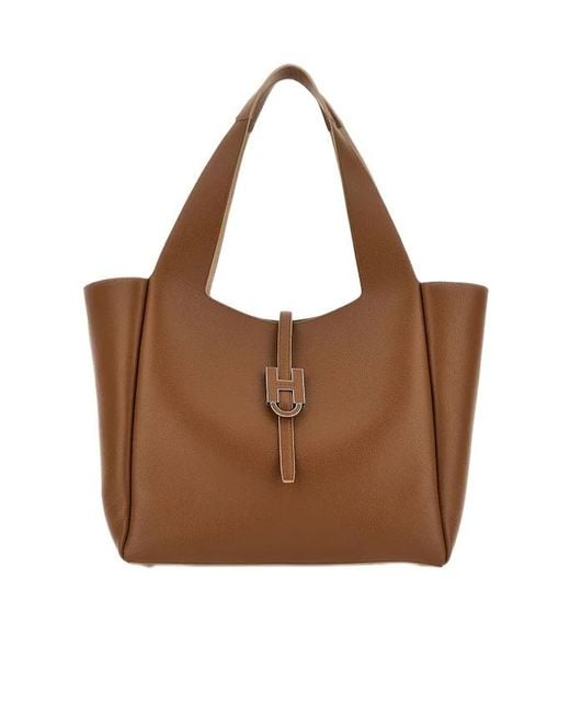 Hogan Brown Trend Shopping Bag