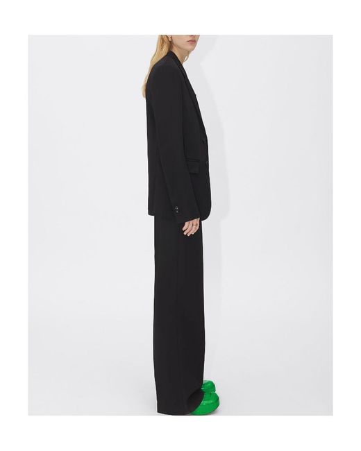 Bottega Veneta Black Single-Breasted Long Sleeved Blazer
