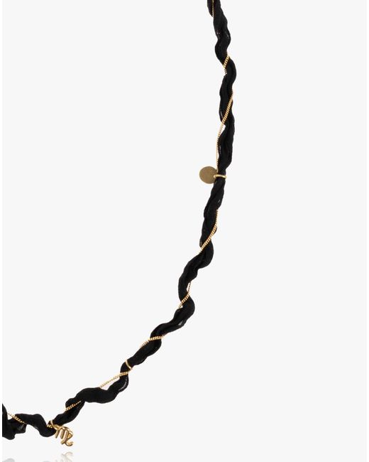 Jil Sander Metallic Twisted Chain Designed Long Necklace for men