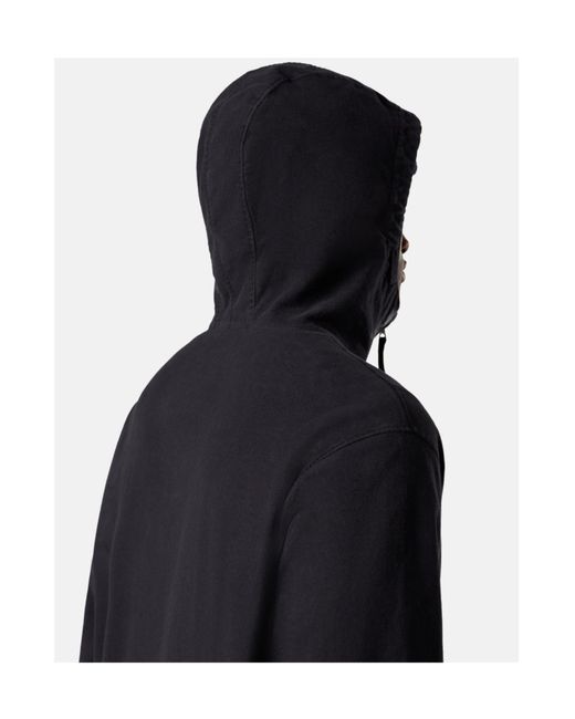 Stone Island Blue Regular-Fit Hooded Zipper-Up Shirt With Pockets for men