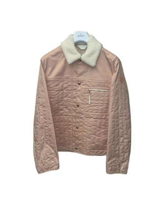 Moncler Pink X Gilga Farm By Donald Glover Kishus Padded Shirt Jacket for men