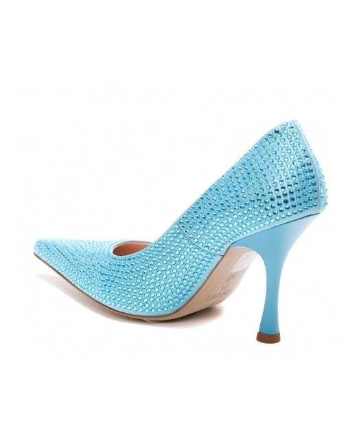 Liu Jo Blue Pointed Heel Pumps