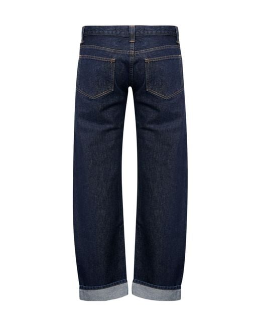 Khaite Blue Karo Straight-Leg Jeans