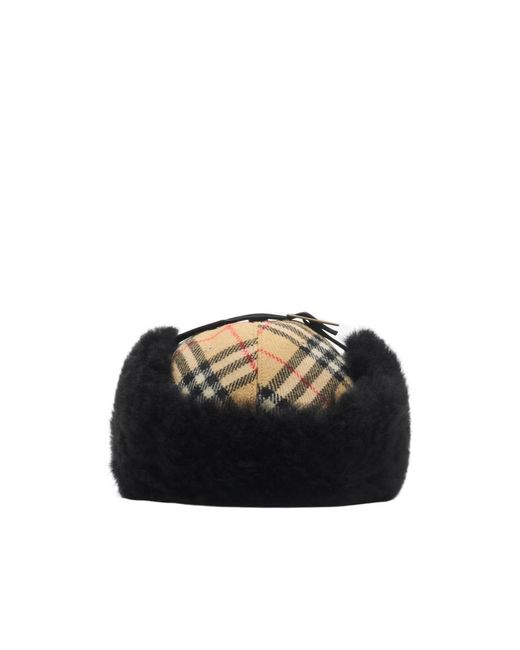 Burberry Multicolor Check Trapper Cap