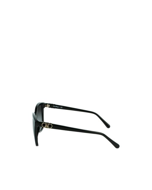 Ferragamo Black Ferragamo Eyewear Butterfly Frame Sunglasses