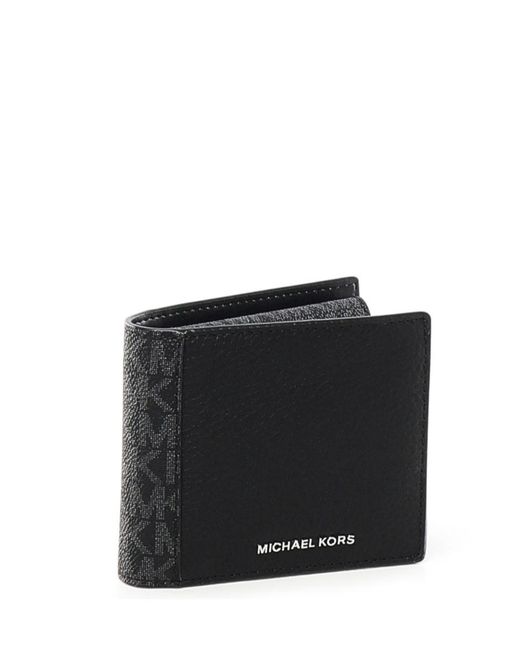 MICHAEL Michael Kors Black Logo Lettering Bi-Fold Wallet