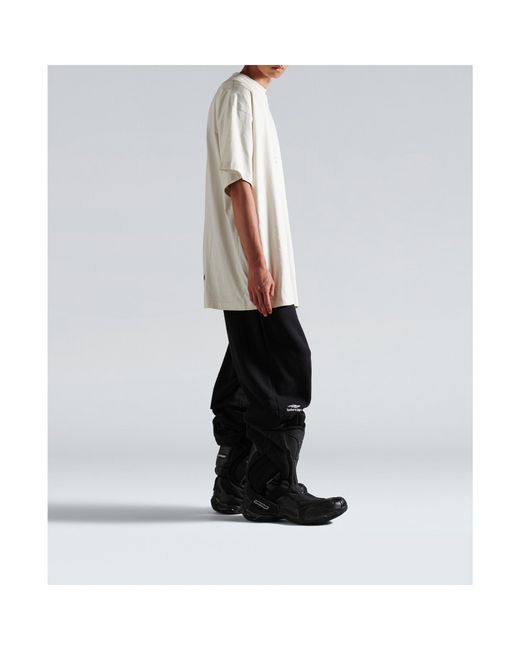 Balenciaga White 3B Sports Icon Oversized T-Shirt for men