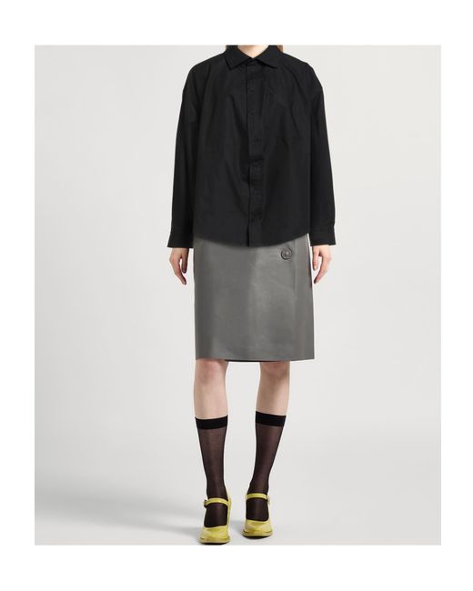 Balenciaga Black Solid Colour Shirts Blouses