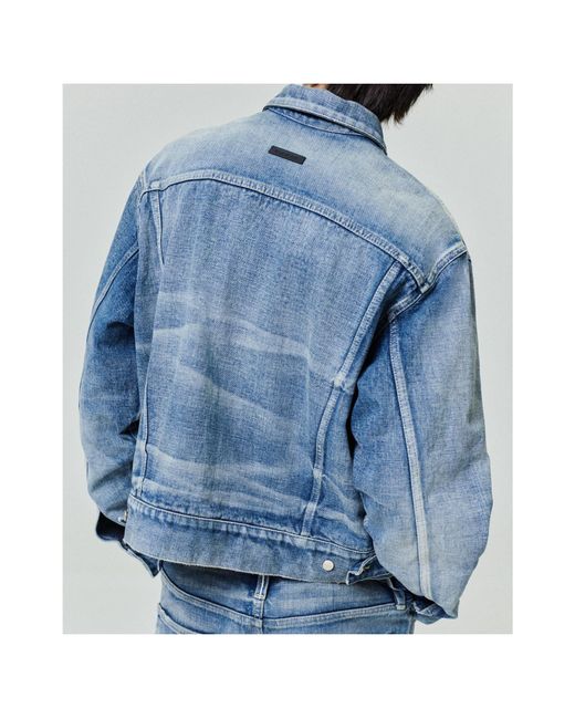 Fear Of God Blue Japanese Selvedge Classic Trucker Jacket for men