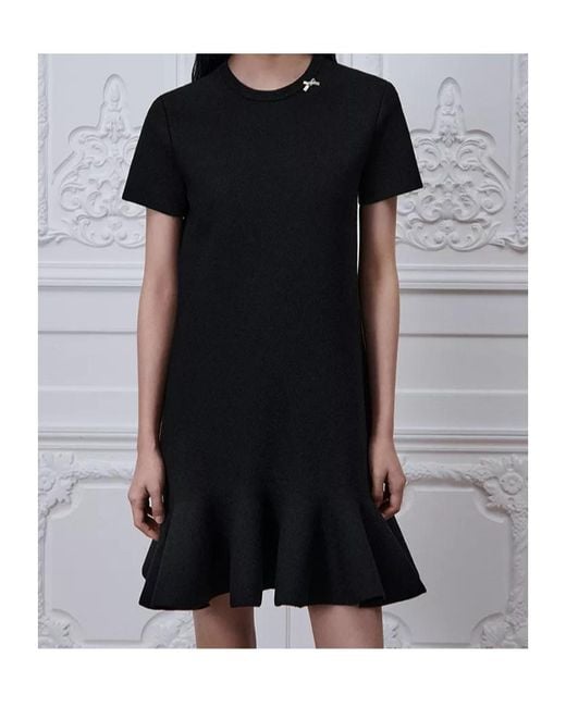 Dior Black Godet Dress