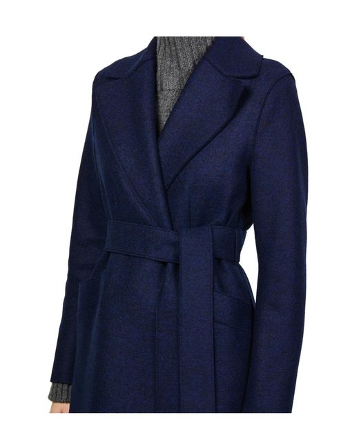 Harris Wharf London Blue Maxi Coat