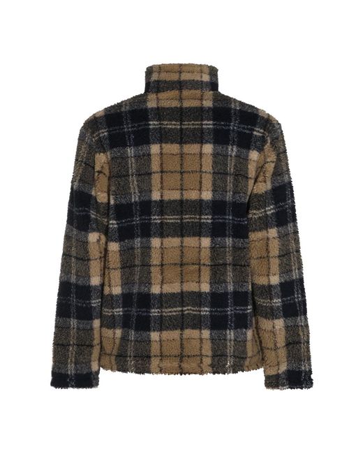 Barbour Black Checked Zipped Jacket for men