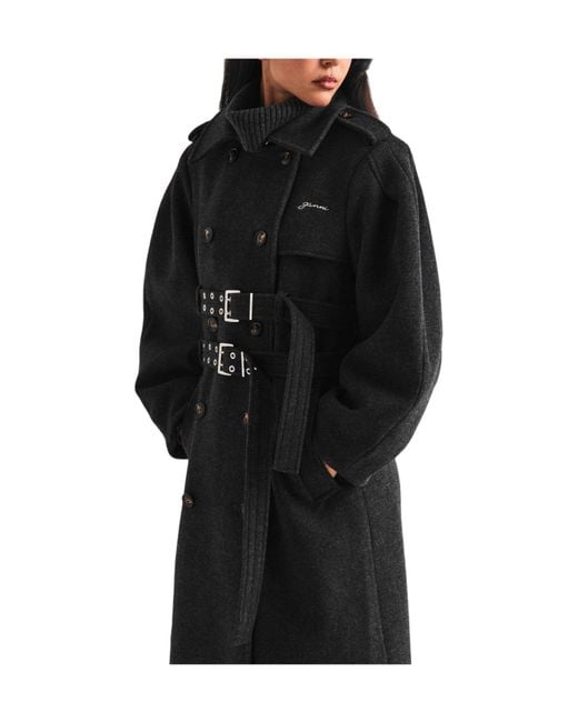 Ganni Black Long Coat