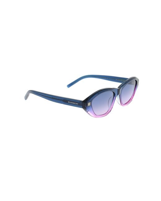 Givenchy Blue Eyewear Cat Eye Frame Sunglasses