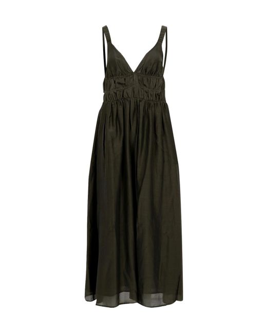 Semicouture Black Spaghetti Strap Dress
