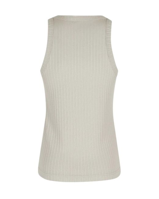 Circolo 1901 White Tank Top Ribbed
