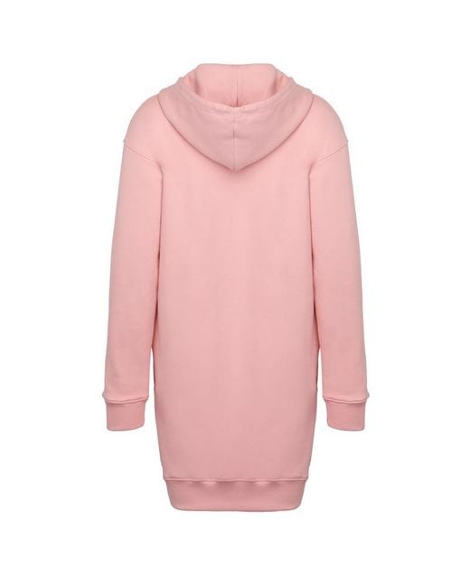 Moschino Pink Logo Pattern Dress