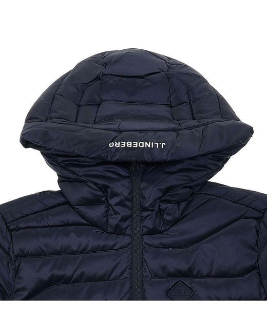 J.Lindeberg Blue Quilted Zippered Cotton Jacket