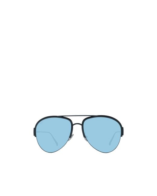 Tod's Blue Geometric Frame Sunglasses
