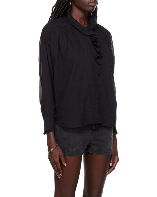 Isabel Marant Black Isabel Marant Étoile Buttoned Long-Sleeved Shirt
