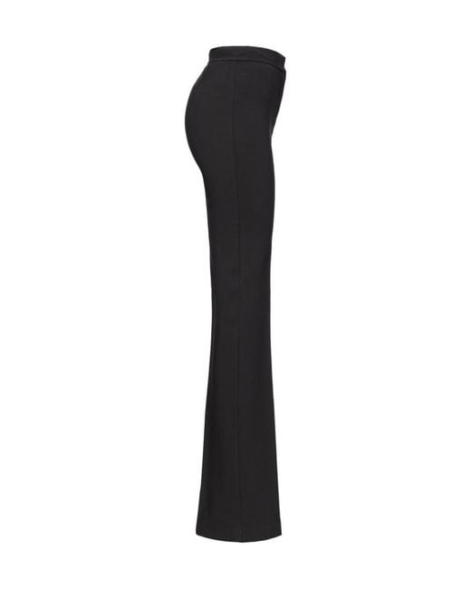 Pinko Black Flared Full Milano Trousers