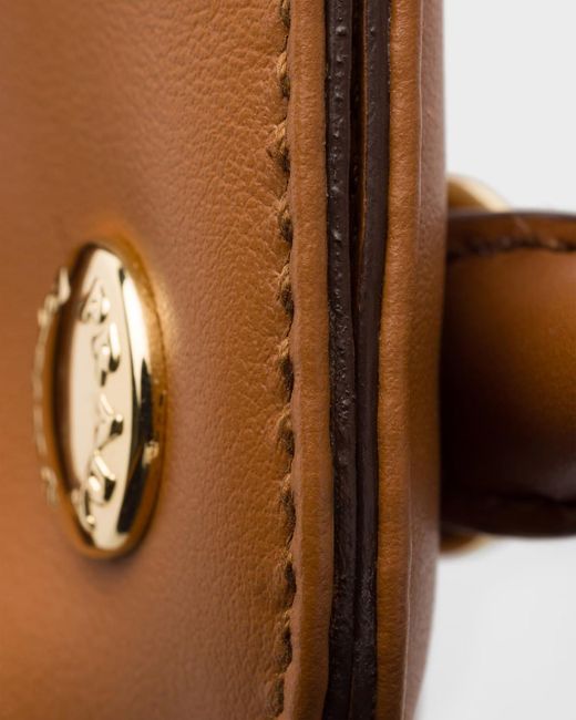 Prada Brown Carry Mini Leather Handbag