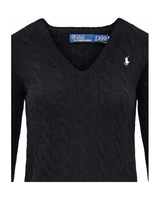 Polo Ralph Lauren Blue Kimberly V-Neck Jumper