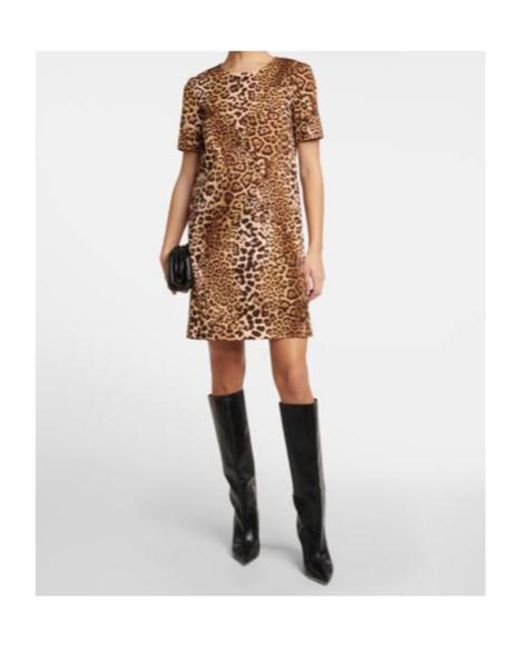 Carolina Herrera Natural Leopard Print Dress