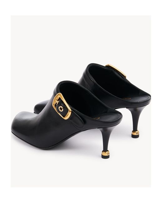 Chloé Black Chloé Andrea Heeled Mules
