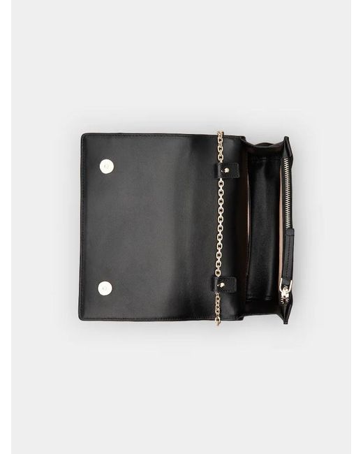 Roger Vivier Metallic Checked Foldover Top Clutch Bag