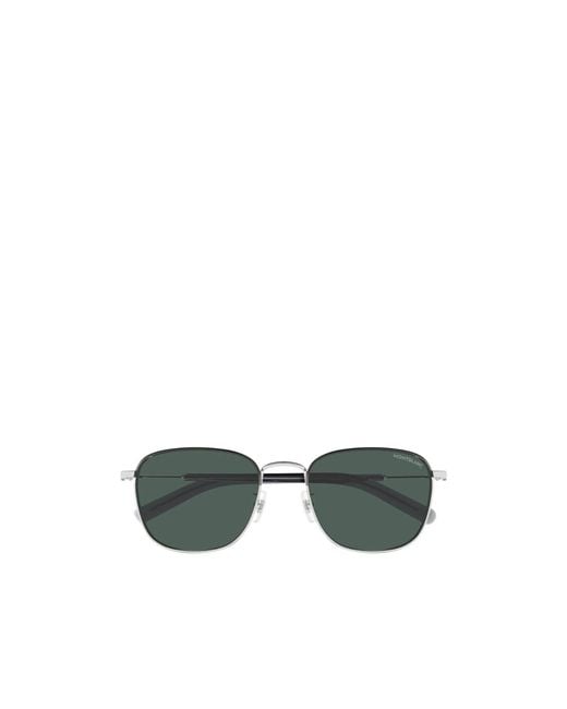 Montblanc Green Eyewear Pilot Frame Sunglasses for men