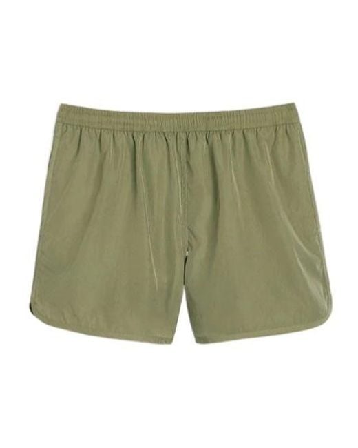 AMI Green Ami Elastic Waistband Swim Shorts for men
