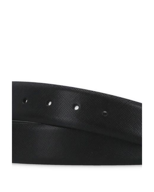 Orciani White Basic Saffiano Classic Belt for men