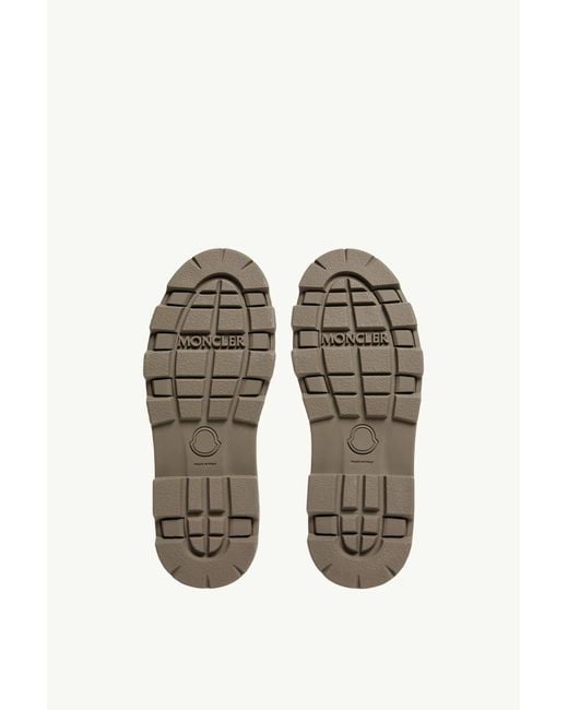 Moncler Brown Vera High Suede Shearling Lace-Up Boots