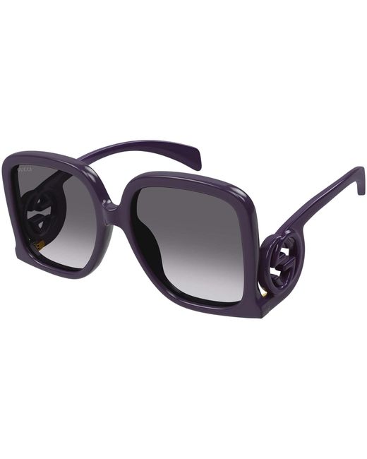 Gucci Black Eyewear Square Frame Sunglasses