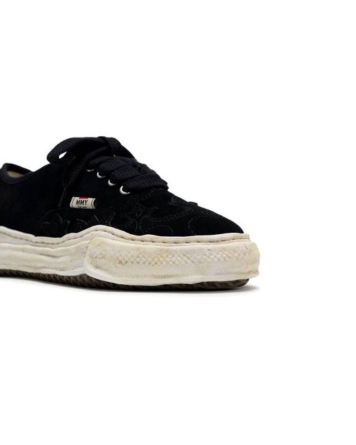 Maison Mihara Yasuhiro Black 'Baker' Og Sole Western Detail Suede Low-Top Sneaker for men