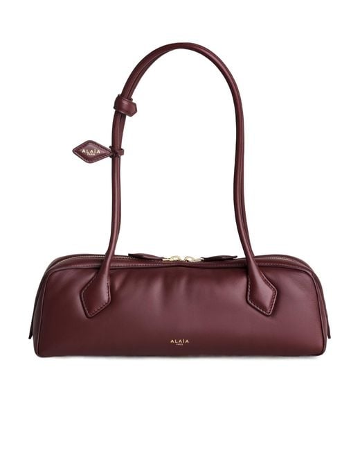 Alaïa Purple Alaïa Medium Le Teckel Padded Shoulder Bag