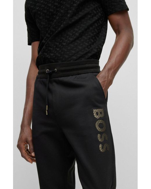 Boss Black Logo Sweatpants for men