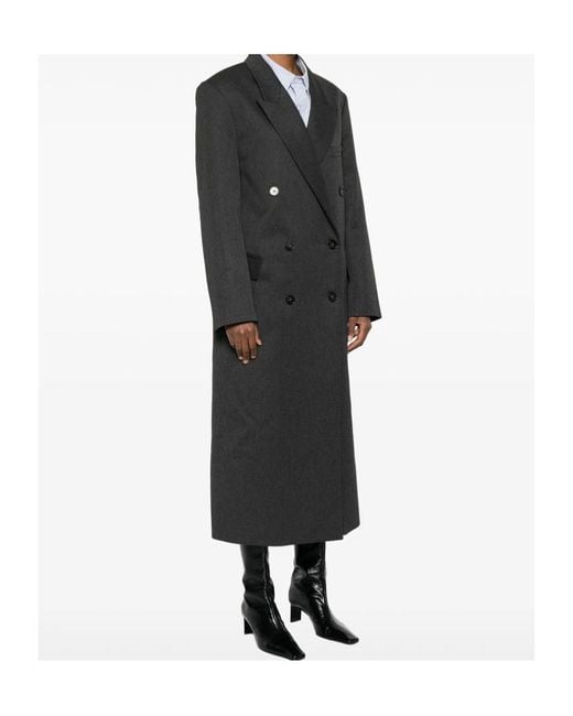 Frankie Shop Black Long-Sleeved Coat