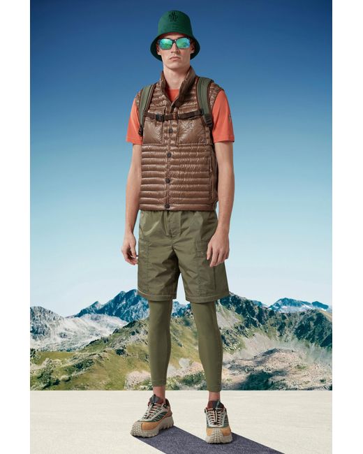 Moncler Brown Ollon Down Gilet for men
