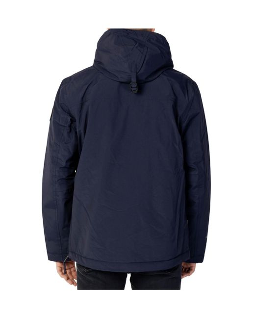 Napapijri Blue Long-Sleeved Pullover Jacket for men