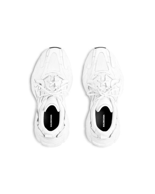 Balenciaga White Monday Lace-Up Sneakers for men