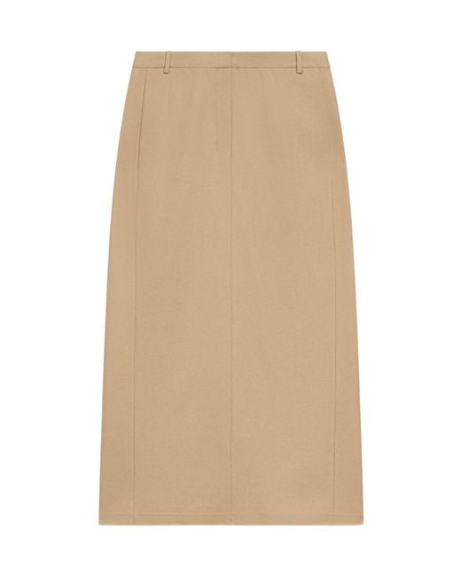 Theory Natural Long Skirt With Belt Loop