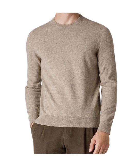 Drumohr Gray Crew-Neck Knitted Sweater for men