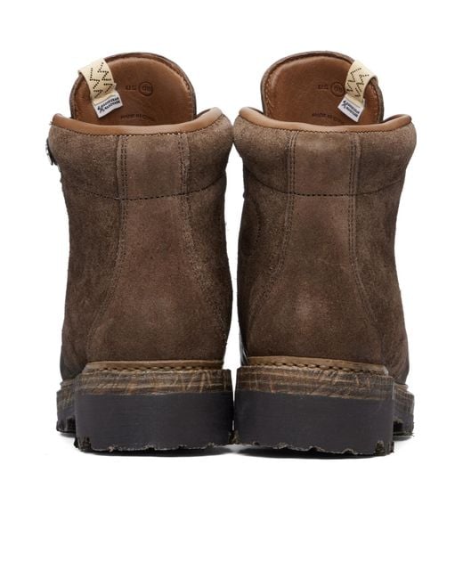 Visvim Brown Whymper Lace-Up Ankle Boots for men