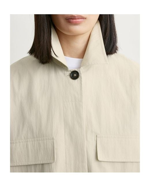 Totême  Natural Totême Collared Drawstring Jacket