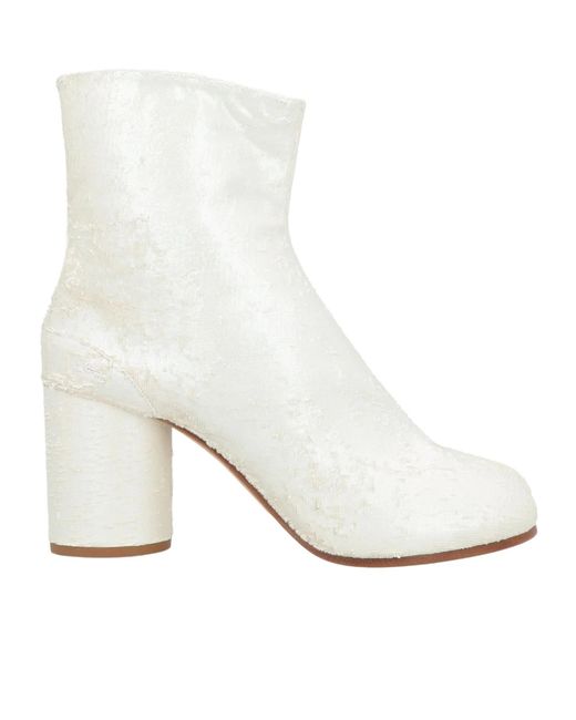 Maison Margiela White Ankle Boots