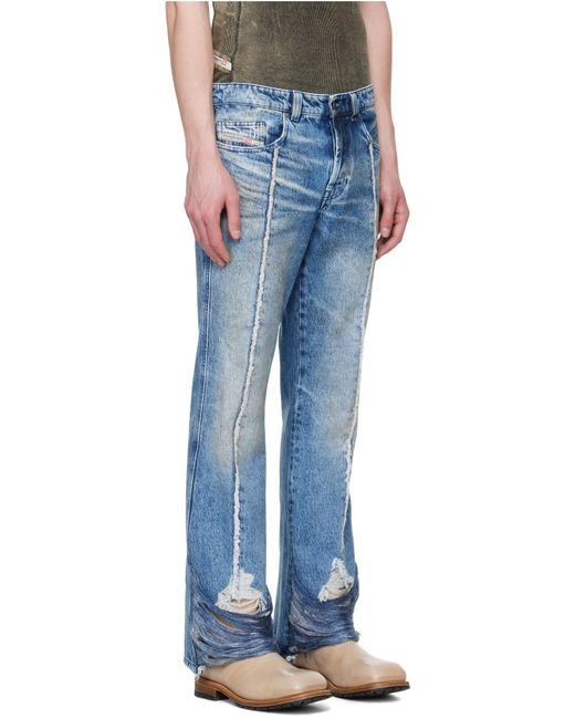 DIESEL Blue D-Buck Distressed Jeans for men
